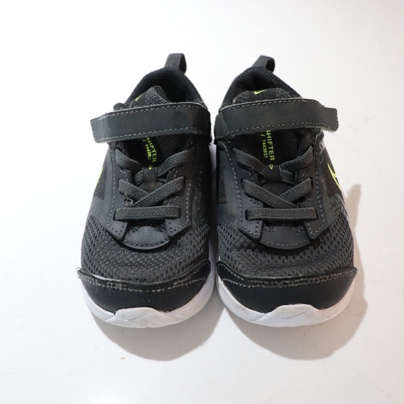 Nike Downshifter Sneakers Black & Green Size 8C - Picture 6 of 8